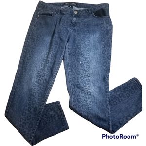 Celebrity pink animal print jeans size 13